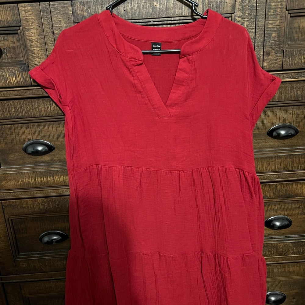 Knox Rose Crimson Tunic Top